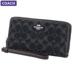 ショッピングシグネチャー コーチ COACH 財布 長財布 CP412 SVBK ストラップ付 シグネチャー アウトレット レディース ウォレット 新作