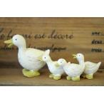 ガーデニング雑貨 オーナメント 置物 グースファミリー