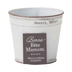  жестяная пластина цветочный горшок pot Junk модный bonn plate Circle (S размер ) белый 