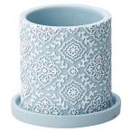 植木鉢 アンティーク風 かわいい プレゼント リエールサークルポット（Sサイズ）ブルー