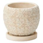 植木鉢 アンティーク風 シンプル かわいい プレゼント フォーリアボウル（Sサイズ）ホワイト