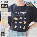 【最大3,000円OFFクーポン】トップス Tシャツ 半袖Tシャツ ポケモン キャラクター カットソー 半袖 コットン Honeys ハニーズ ポケモン/ゆるTシャツ