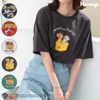 ショッピングカットソー トップス Tシャツ カットソー 半袖 綿100％ イラストプリント ロゴ おしゃれ レディース 夏 Honeys ハニーズ トムとジェリー／Ｔシャツ