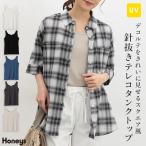  tops майка UV cut tereko материалы искусственный шелк . квадратное способ одноцветный Layered простой женский Honeys мед z игла вытащенный tereko майка 
