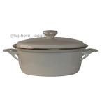 ホーロー 琺瑯 両手鍋 22cm ココット EXシリーズ  富士ホーロー シンプル  IH200V対応 オーブン対応  シンプル 安心のメーカー直販 白 赤 ペインズグレー