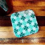  retro тугой Hong Kong старый магазин зеленый белый. цветок цветок узор высококлассный Hong Kong бренд werememberhk керамика Coaster 