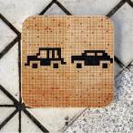  Hong Kong . земля . рисовое поле . камень парковка отображать retro плитка Hong Kong бренд werememberhk керамика Coaster 