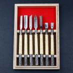 清玄作 柔 彫刻刀 藤巻 槌目入共柄 7