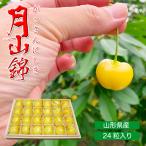 さくらんぼ サクランボ 月山錦 化粧箱 黄色いさくらんぼ 桜桃 チェリー 大粒 フルーツギフト 山形県産 24粒 がっさんにしき  [月山錦 24粒 特秀2L〜3L]  【WI】