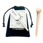 ショッピングチューナー クリスタルチューナー 音叉 日本製 4096HZ 倍音共鳴用ウッドマレット付