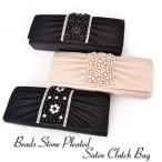  женский клатч бисер Stone плиссировать атлас плечо свадьба party 2 следующий .