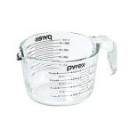 ショッピングパイレックス パイレックス ＰＹＲＥＸ　取っ手付き　メジャーカップ１０００ｍｌ　メモリーカラーブラック　耐熱ガラス