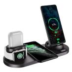 6-in-1 беспроводной зарядка подставка USB порт имеется подставка класть только зарядка Android/Micro USB iphone коннектор /USB Type-C зарядное устройство 10W внезапный скорость зарядка соответствует 