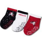 ベビー ジョーダン ソックス 3足セット Jordan Jumpman Classic Grippy Socks ベビー服 赤ちゃん 靴下　黒白赤 BA655