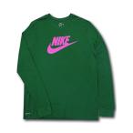 メンズ ナイキ ロングスリーブTシャツ Nike Swoosh Long Sleeve 長袖　緑ピンク ドライフィット KL903