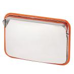 カーブミラー ガレージミラー ステンレスミラー 中型 角型 225×320ｍｍ 壁 ポール用取付 金具付 オレンジ 日本製 yh121