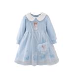 ドレス 長袖 アナ雪 服 ベビー/キッズ バッグ付き インナー綿100% ファスナーなし 女の子 ワンピース アナ雪ドレス 子供 秋冬 90/100/110/120/130/140