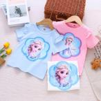 アナと雪 服 子供 tシャツ エルサ 半袖 スパンコール 色が変わる 女の子 スウェットシャツ 綿 キッズ服 夏 ティシャツ 面白い服 可愛い 100/110/120/130/140