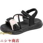 サンダル キッズ 女の子 18 22cm キッズシューズ 滑り止め 幅広 ビーチサンダル 厚底 痛く無い 子供靴 ドレスシューズ 可愛い