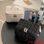 送料無料 化粧ポーチ 化粧バッグ メイクポーチ 大容量 使いやすい ハンドル付き 収納 小物入れ おしゃれ トラベル 整理整頓 旅行 プレゼント