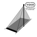 7月上旬入荷予定 YOKA/ヨカ MESH INNER for YOKA TIPI ハーフインナー ブラック 黒 軽量 収納袋 テントインナー オプション TIPI TYPEに使用可能 メッシュ