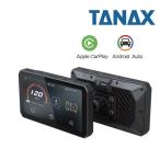 ショッピングモニター 6月末発売予定 TANAX/タナックス スマートライドモニター AIO-5 Play 多機能 5インチ タッチパネル 通知 音楽 ナビ GPS Apple CarPlay 防水 IP68