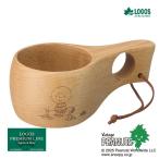 LOGOS/ Logos 86001135 SNOOPY PEANUTS 75yearskksa Snoopy 200ml кружка из дерева температура .. Vintage бук материал натуральный традиция прикладное искусство технология 