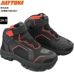 ショッピングDAYTONA 送無 DAYTONA デイトナ DS-502 R-WPライディングシューズ BKRD/26.5cm 62499