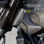8月中旬入荷予定 予約品 ドレミコレクションxテオゴニア Side Panels/フレームカバー左右 ドライカーボン Kawasaki Z900RS 2018-25 綾織カーボン