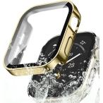 アップルウォッチ カバー 防水 ケース 保護 iWatch apple(ゴールド,  44mm)