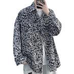 a spec rusio рубашка с длинным рукавом модный casual рубашка Leopard черный ( Leopard черный, XL)