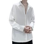 a spec rusio режим серия Basic рубашка длинный рукав кнопка down модный tops мужской большой размер ( янтарь белый, M)