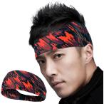  лента для волос мужской спорт пот прекращение головная повязка UPF50+. пот скорость . антибактериальный спорт ta- van внутренний колпак ( скетч красный )
