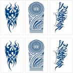  Jug ata палец на ноге тату-наклейка долговечный большой размер мужской 6 шт. комплект 