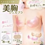 ストラップレスブラジェルブラおしゃれでかわいいシリコンブラ 専用ポーチ付 3S-UB012PK-CD( クリアピンク,  CD90)