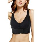 ナイトブラ 育乳 ブラジャー ノンワイヤー 脇高 助産師＆エステティシャンW監修産後 楽 レディース( ブラック,  S)