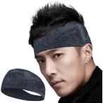  лента для волос мужской спорт пот прекращение головная повязка UPF50+. пот скорость . антибактериальный бег футбол легкий ( Splash черный )