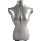  воздушный манекен винил торс дисплей экспонирование интерьер перевозка легкий compact кройка и шитье японский костюм MDM( серебряный, верхняя часть тела, внизу половина .)