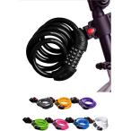  wire lock велосипед ключ 5 колонка dial тип цепочка для ключей держатель стойка сиденья противоугонное ( черный )