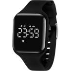  wristwatch girl watch pedometer child smart watch action amount total rechargeable digital wristwatch multifunction waterproof MDM( black, one size )