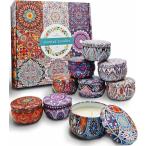  ароматическая свеча подарок комплект Stan dirt . аромат. комплект жасмин лаванда подарок ( белый (9 шт. комплект :1 жестяная банка 85g))