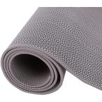 ショッピングプールマット 業務用滑り止めマット PVC 吸水 転倒防止 屋外 屋内 通路 廊下 プール 浴室 ベランダ 病院 MDM(グレー,  1m 厚さ3.5mm)