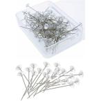 画鋲 画びょう 石膏ボードピン 押しピン 穴が目立たない 100個入り(透明,  長さ3.8cm)