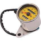  автоматический LED Mini спидометр 140km мотоцикл 12V индикатор есть пробег ( серебряный x желтый, one размер )