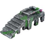 AllBright рептилии ракушка ta-.. дом черепаха отходит остров черепаха аквариум суша земля подставка террариум солнечный свет . земноводные лестница ( серый, S размер )