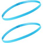  лента для волос мужской женский спорт футбол пот прекращение резинка для волос . останавливать 2 шт. комплект ( голубой (2 шт. комплект ), M)