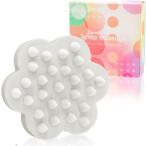  цветок кожа головы массаж шампунь щетка scalp щетка head массаж кожа головы щетка кожа головы уход день рождения подарок ( белый )