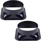 [ сменный товар ] канал коннектор person type .. выхлоп 4 угол прямая труба фланец .. система трубы детали ( черный, 100mm)