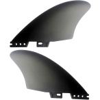 サーフボード 用 フィン FCS 2 FCSII 対応 モデル 2枚セット TWIN KEEL 4.65” ブラック (