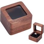 1 шт кольцо кейс из дерева кольцо box квадратное type грецкий орех производства прозрачный окно 5.5x5.5x3.75cm( квадратное type - окно имеется )